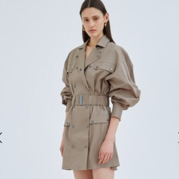 NWT C/MEO COLLECTIVE ENTAIL DRESS SAGE- 4 - Picture 4 of 12